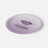 Assiettes En Carton Goth Lèvres Vampire Halloween Plaque papier d'anni (Angle)
