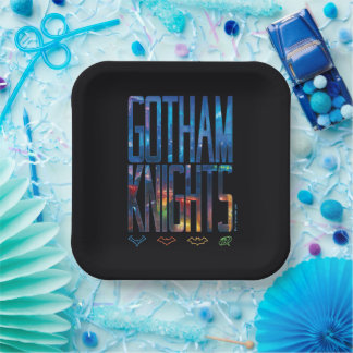 Assiettes En Carton Gotham Knights City Letters