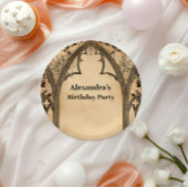 Assiettes En Carton Gothic Arch Midnight Birthday