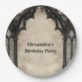 Assiettes En Carton Gothic Chandelier Midnight Birthday (Devant)