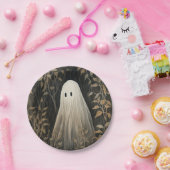 Assiettes En Carton Gothique Halloween Éffrayant fantôme (Fête)