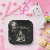 Assiettes En Carton Gothique Haunch House Witch Halloween Costume Part (Fête)