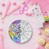 Assiettes En Carton Gothique Petite fille en robe noire Anniversaire (Fête)