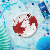 Assiettes En Carton Gouffre de sang (Fête)