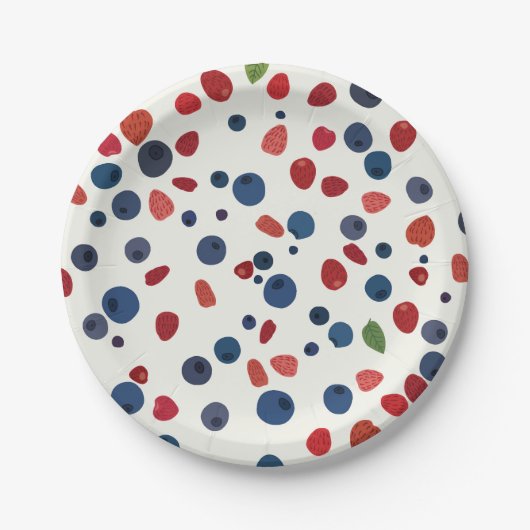 Assiettes En Carton Goût de plat d'été (Devant)