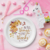 Assiettes En Carton Grâce à la florale d'automne (Fête)