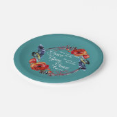 Assiettes En Carton Grace On Grace John 1:16 Écriture (Angle)