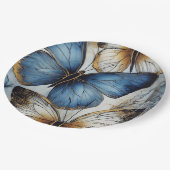 Assiettes En Carton Grace papillon (Angle)