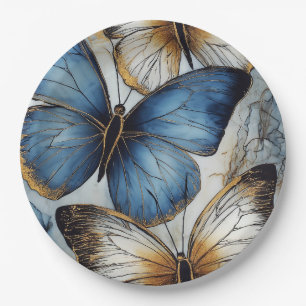 Assiettes En Carton Grace papillon