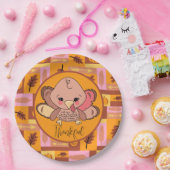 Assiettes En Carton Grâces mignonnes Turquie Plaques de fête d'action  (Fête)