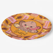 Assiettes En Carton Grâces mignonnes Turquie Plaques de fête d'action  (Angle)