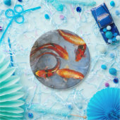 Assiettes En Carton Gracieux Koi I (Fête)