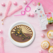 Assiettes En Carton Grader rétro (Fête)