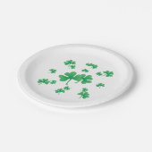 Assiettes En Carton Gradient Green Irish Shamrock Parti Motif irlandai (Angle)