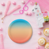 Assiettes En Carton Gradient ombre (Fête)