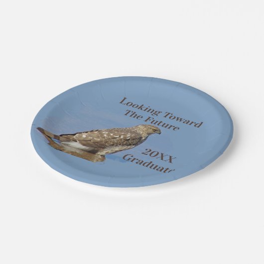 Assiettes En Carton Graduate Future Déterminé Hawk Photo Graduation (Angle)