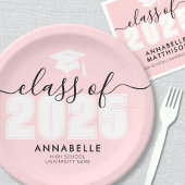 Assiettes En Carton Graduate Pink Graduate Party