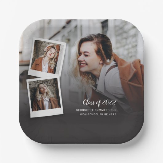 Assiettes En Carton Graduation 2025 Grad Photos Party (Recto)
