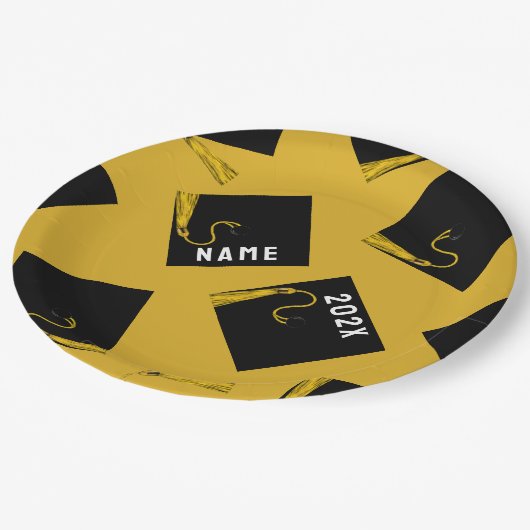 Assiettes En Carton Graduation 2025 Plaques papier de partie (Angle)