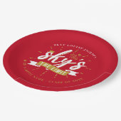 Assiettes En Carton Graduation 2025 Red Grad Party (Angle)