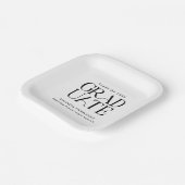 Assiettes En Carton Graduation 2025 Typographie Moderne Grad Party (Angulaire)