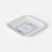 Assiettes En Carton Graduation du monogramme de Preppy Wedgewood (Angulaire)