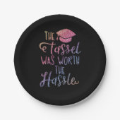 Assiettes En Carton Graduation Girly Chic élégant Rainbow Parties scin (Devant)