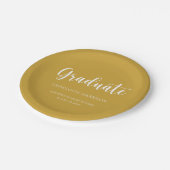 Assiettes En Carton Graduation Party Décontracté Script simple (Angle)