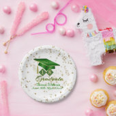 Assiettes En Carton Graduation Party Green & Gold 20XX (Fête)