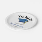 Assiettes En Carton Graduation Party Plaque papier Vous l'avez fait! V (Angle)