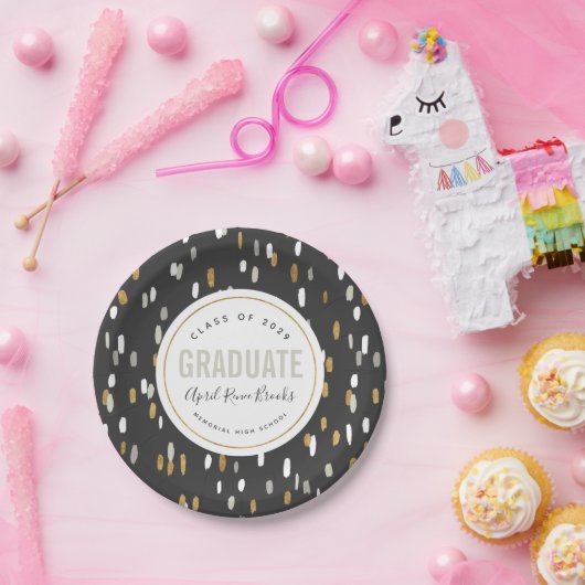 Assiettes En Carton Graduation personnalisée Shimmer (Fête)