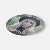 Assiettes En Carton Graduation Photo Class 20XX Félicitations Personna (Angle)