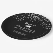 Assiettes En Carton Graduation Silver Parties scintillant CLASSE DE 20 (Angle)