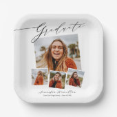 Assiettes En Carton Graduel minimaliste photo Grad Party (Recto)