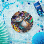 Assiettes En Carton Graffiti Cat : Spray peint plaque de papier pour c (Fête)