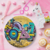 Assiettes En Carton Graffiti, Grundarfjordur, Islande (Fête)