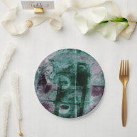 Graffiti peint Grunge | Moody Plum Purple Green