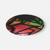 Assiettes En Carton graffiti polygonal moderne Abstrait géométrique fo (Angle)