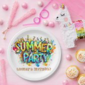 Assiettes En Carton Graffiti Style Summer Party (Fête)