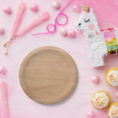 Assiettes En Carton Grain en bois (Fête)