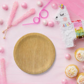 Assiettes En Carton Grain en bois (Fête)