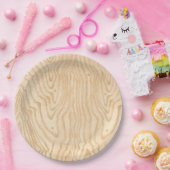 Assiettes En Carton Grain en bois (Fête)