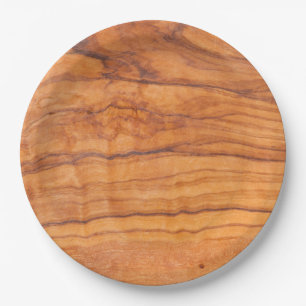 Assiettes En Carton Grain en bois