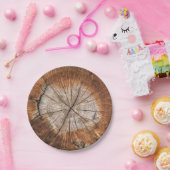 Assiettes En Carton Grain en bois (Fête)