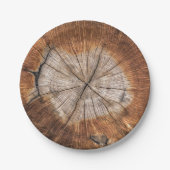 Assiettes En Carton Grain en bois (Devant)