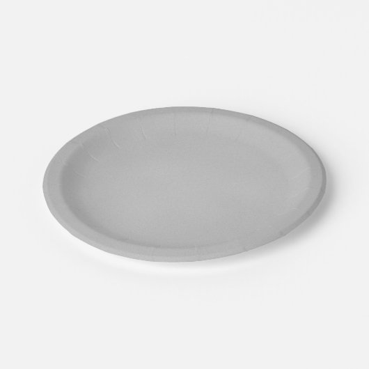 Assiettes En Carton Grainy Grey Texture d'art (Angle)
