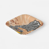 Assiettes En Carton Gramophone (Angulaire)