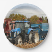 Assiettes En Carton Grand bleu (Devant)