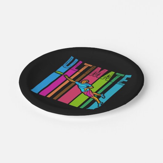 Assiettes En Carton Grand cadeau Ultimate Frisbee Motif (Angle)