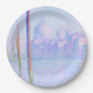 Assiettes En Carton Grand Canal à Venise (par Claude Monet)